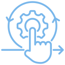 One Click Process Icon